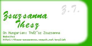 zsuzsanna thesz business card